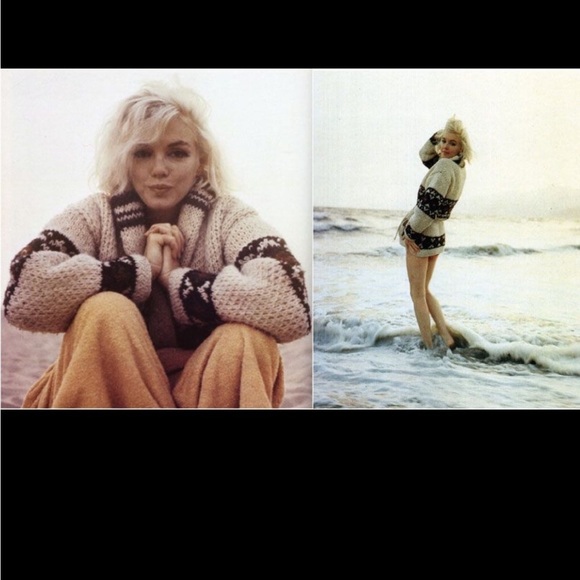 Sundance Wanamaker knits cardigan sweater giving Marilyn Monroe vibes oversized - Picture 1 of 7